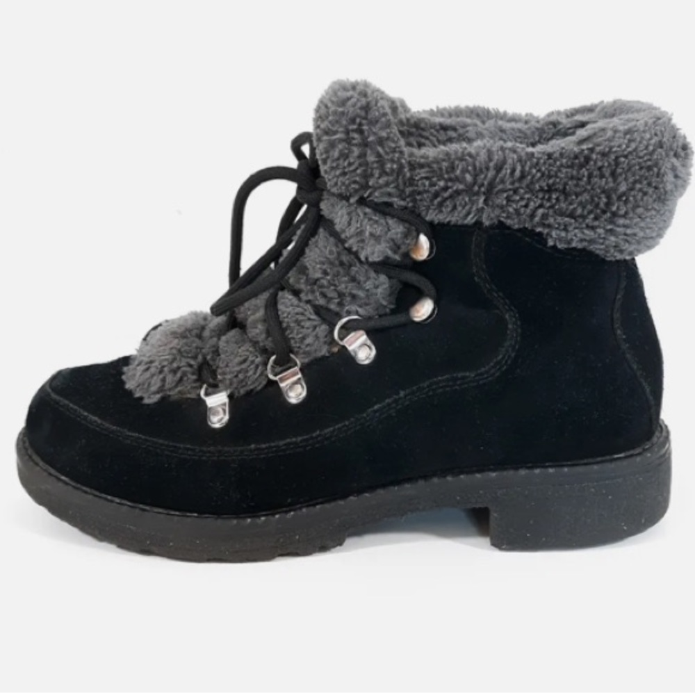 J Crew Winter Lace Up Suede Boots 10